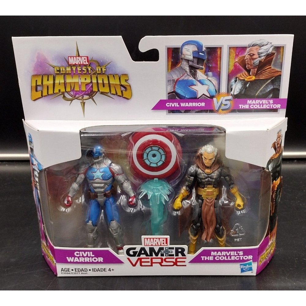 Hasbro Marvel Gamerverse Contest of Champions Civil Warrior and The Collector